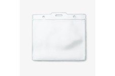 5589H -  transparant badge / buitenmaat 135 x 125 mm.